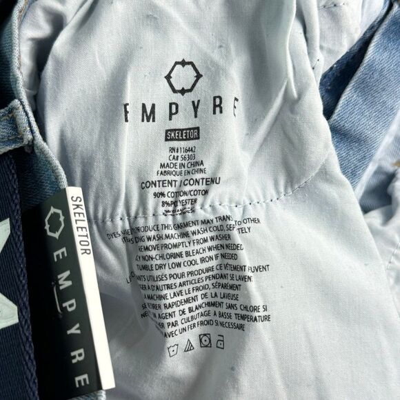 Empyre Skeletor Rush EXT Stretch Skinny Jeans sz 32 new - Picture 8 of 8